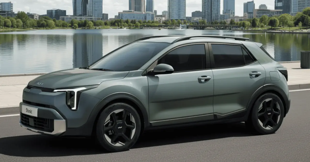 KIa-Stonic-2026- Greenish color