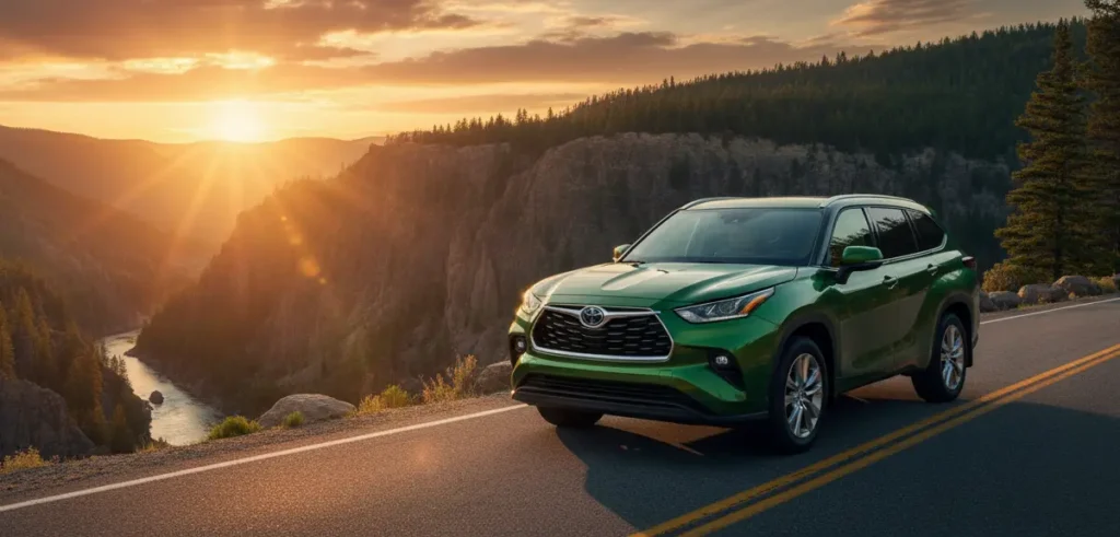 toyota-highlander-2025-green